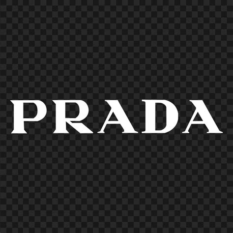 prada logo png white.